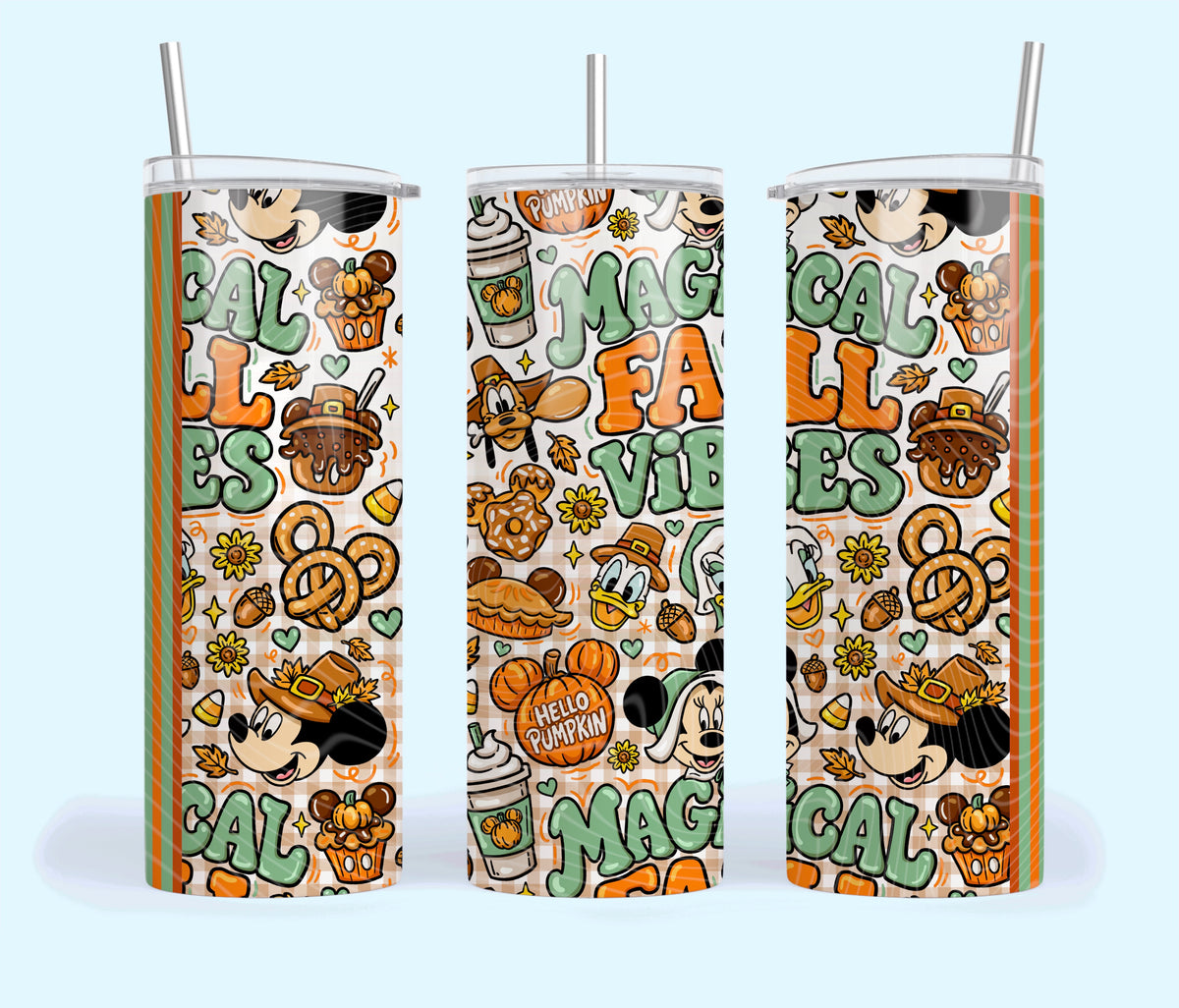 Magical Fall Vibes Doodle Tumbler Wrap
