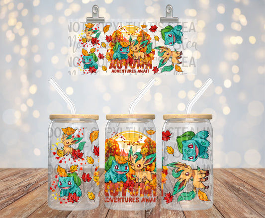 Autumn Adventures Await 16 oz Glass Wraps