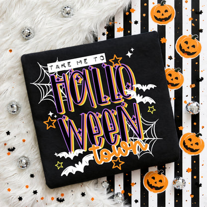 Take Me To Halloween Town DTF Print