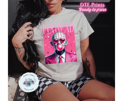 Pink Horror Pinhead Bubble Pop DTF Print