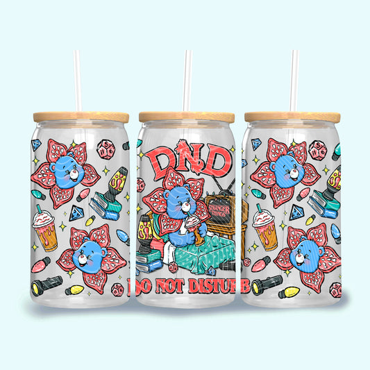 DND Do Not Disturb 16 oz Glass Wraps