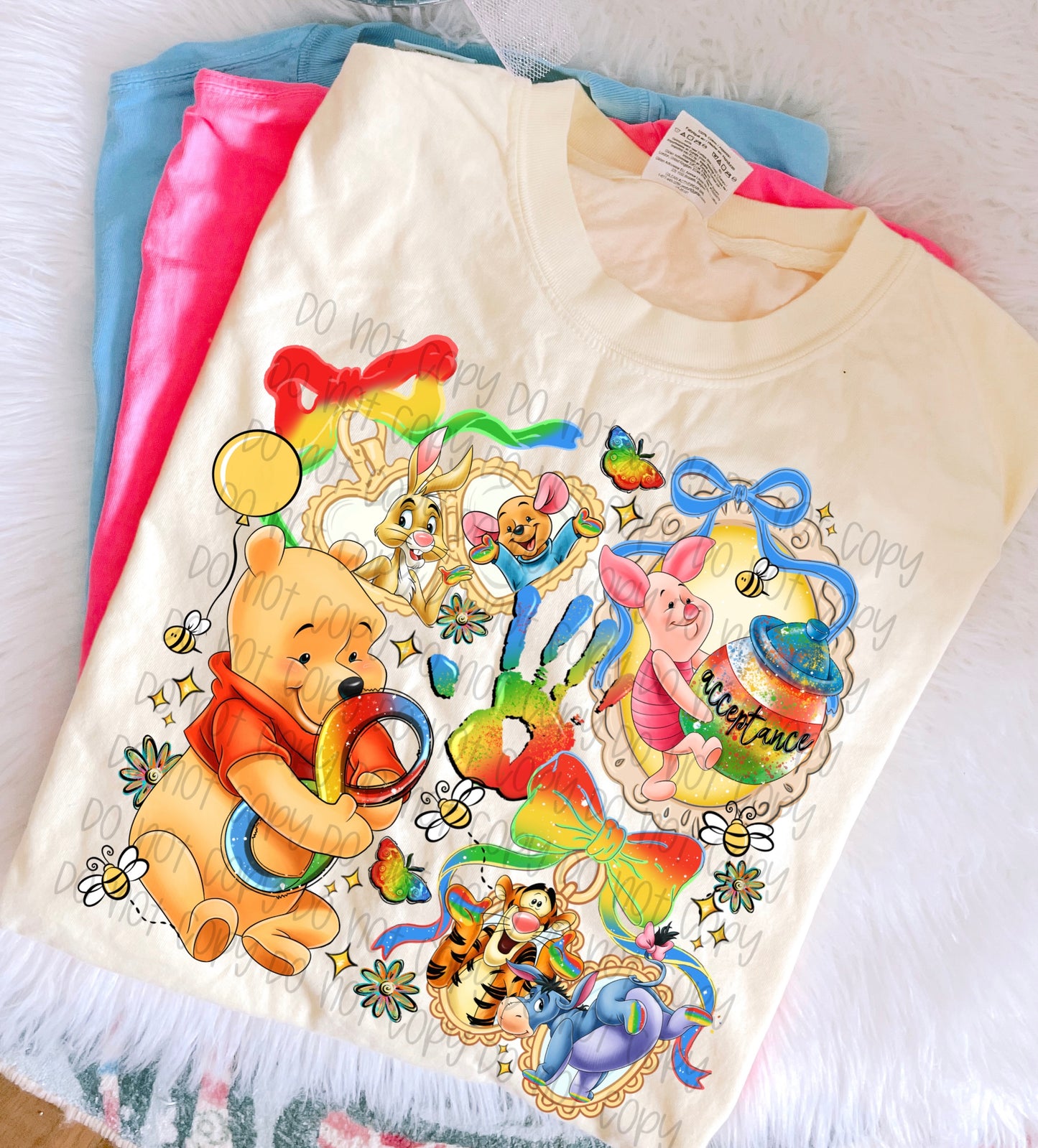 Acceptance Pooh Locket DTF Print