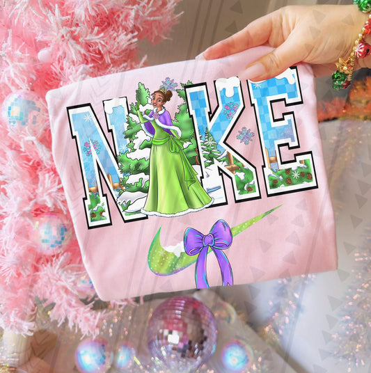 Winter Tiana Checkmark Design DTF Print