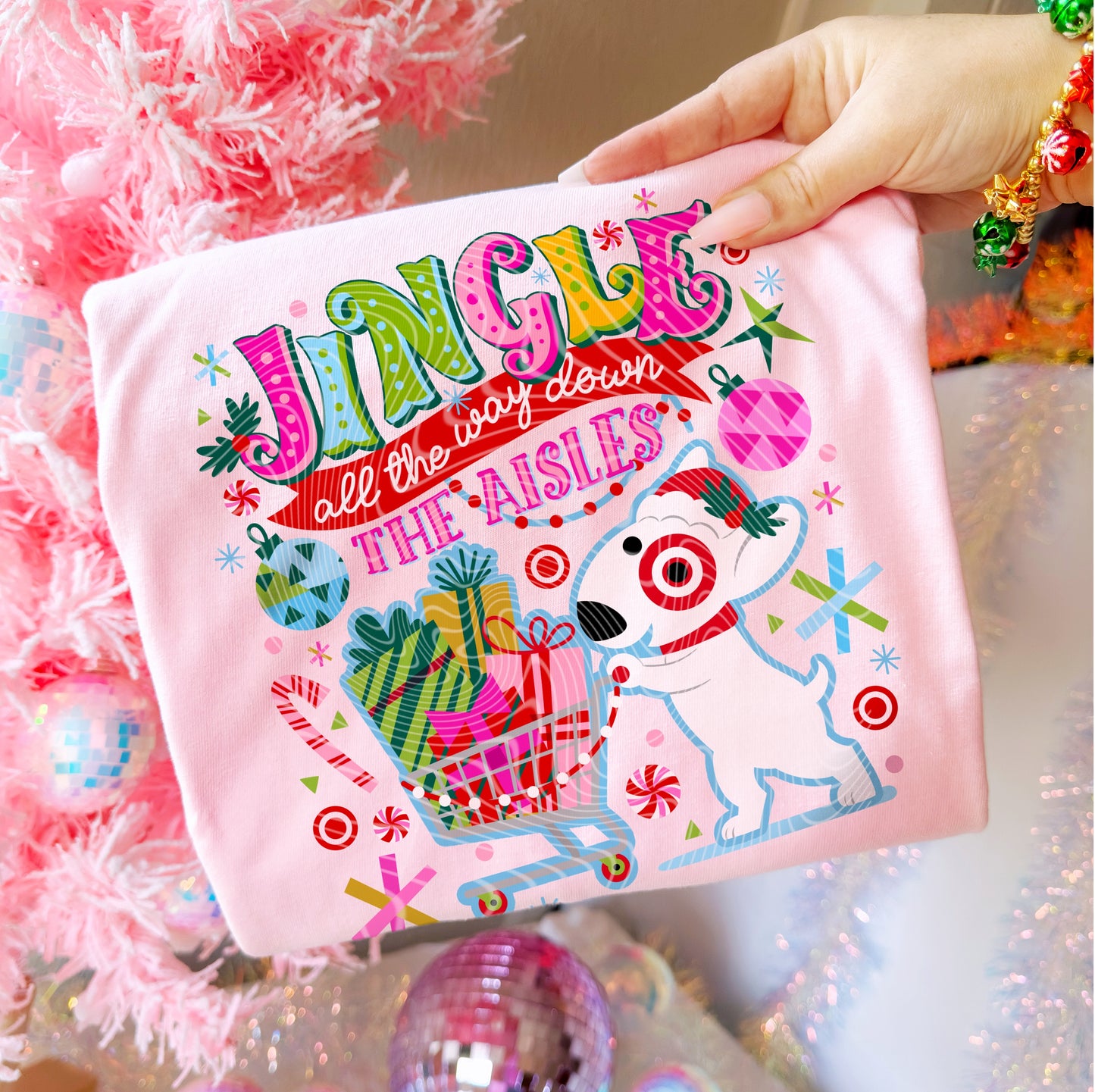 Jingle All The Way Down The Aisles DTF Prints