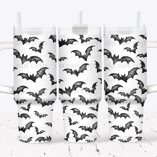 Watercolor Bats 40 oz Tumbler Print