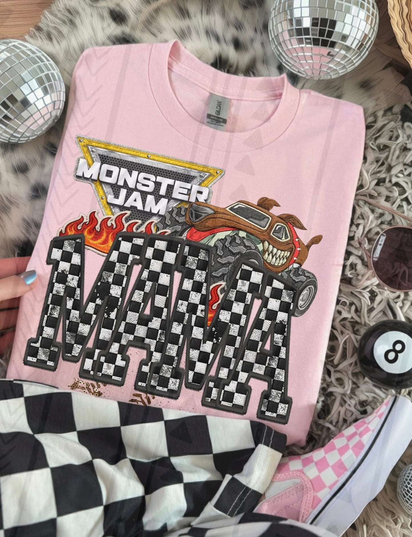 MJ Mutt Mama (no Bows) Faux Embroidery DTF Prints