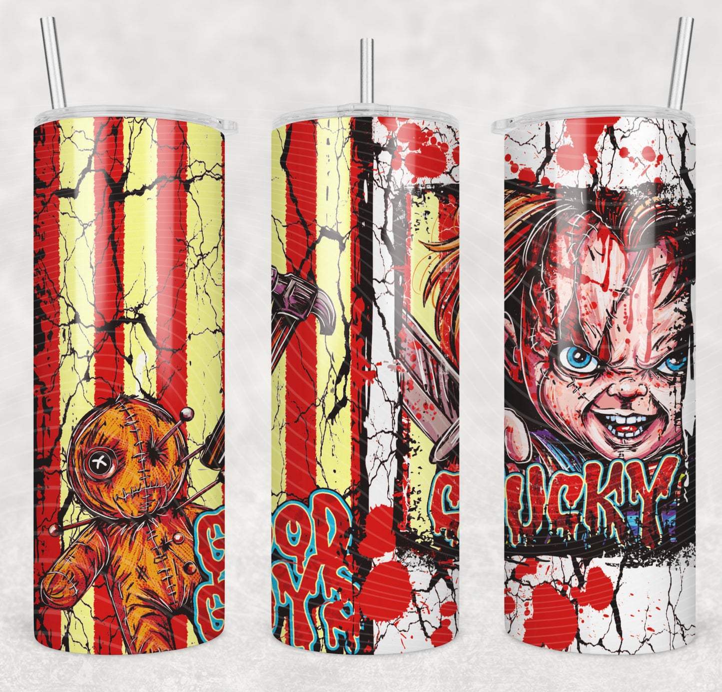 Horror Selfie Chucky Tumbler Wrap