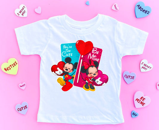 Cute Valentine Cards DTF Print
