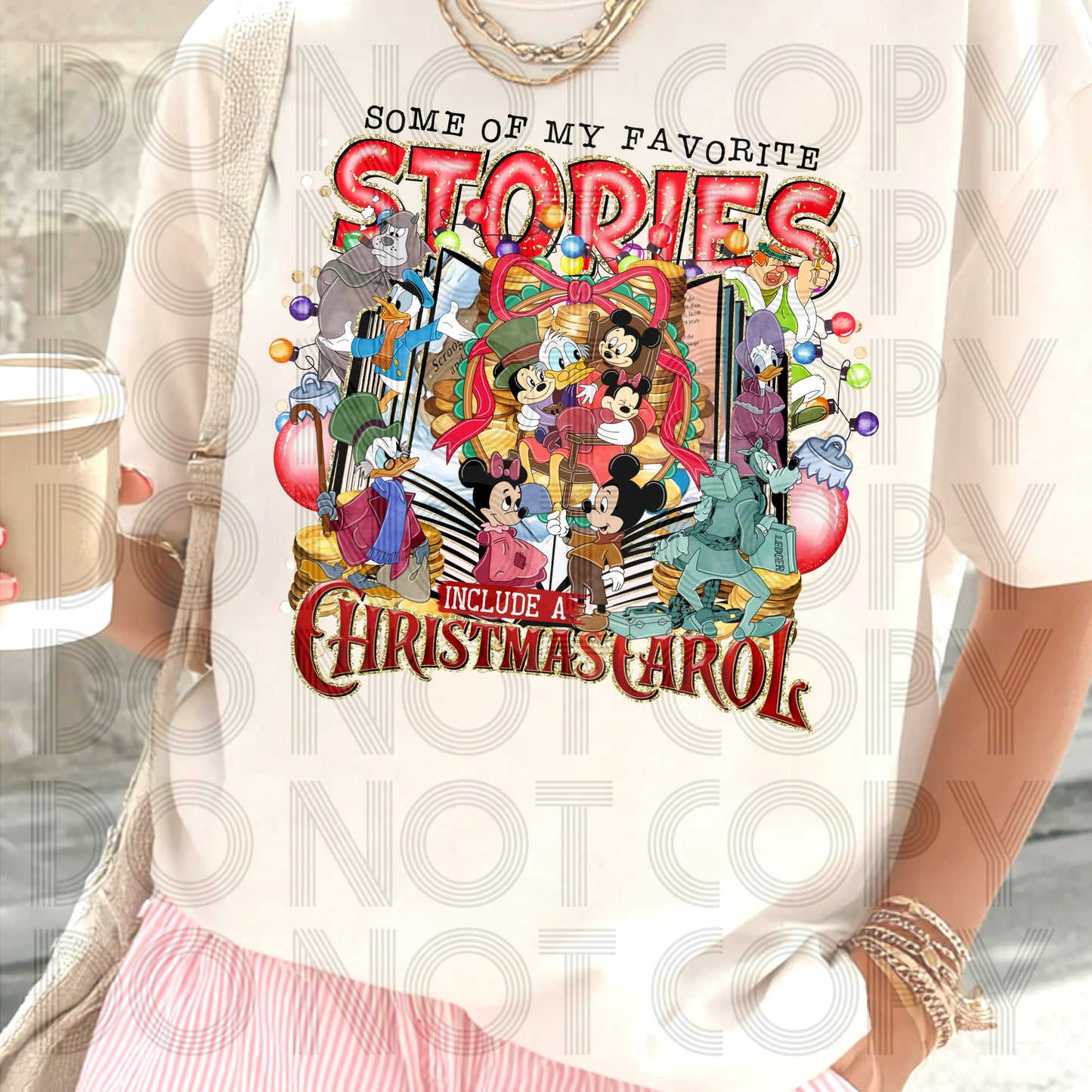 Favorite Stories Include A Christmas Carol DTF Prints