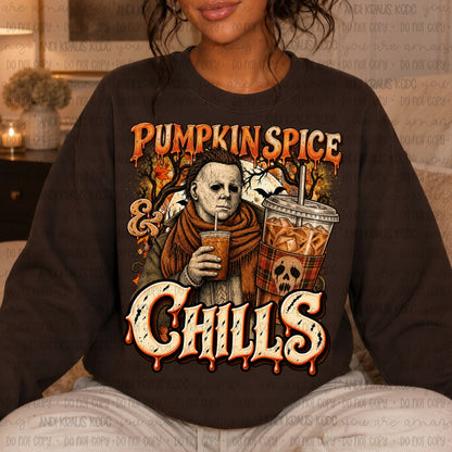 Pumpkin Spice & Chills DTF Print