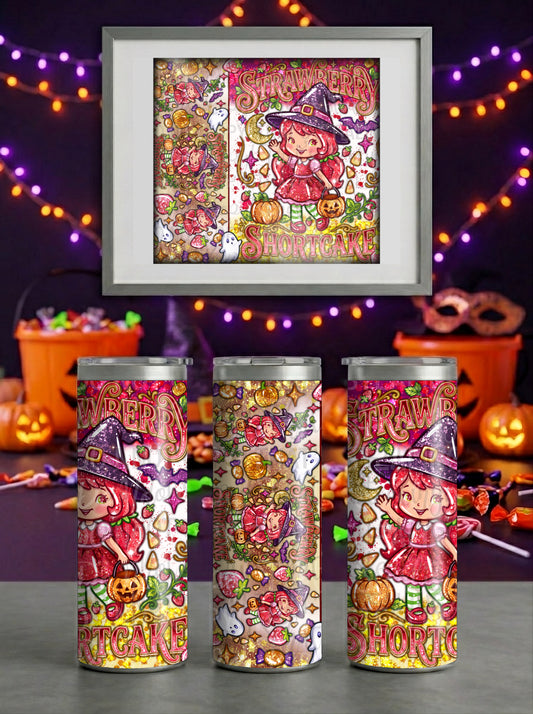 Halloween Strawberry Shortcake Tumbler Wrap