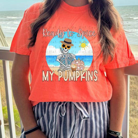 Ready To Spice My Pumpkins DTF Prints