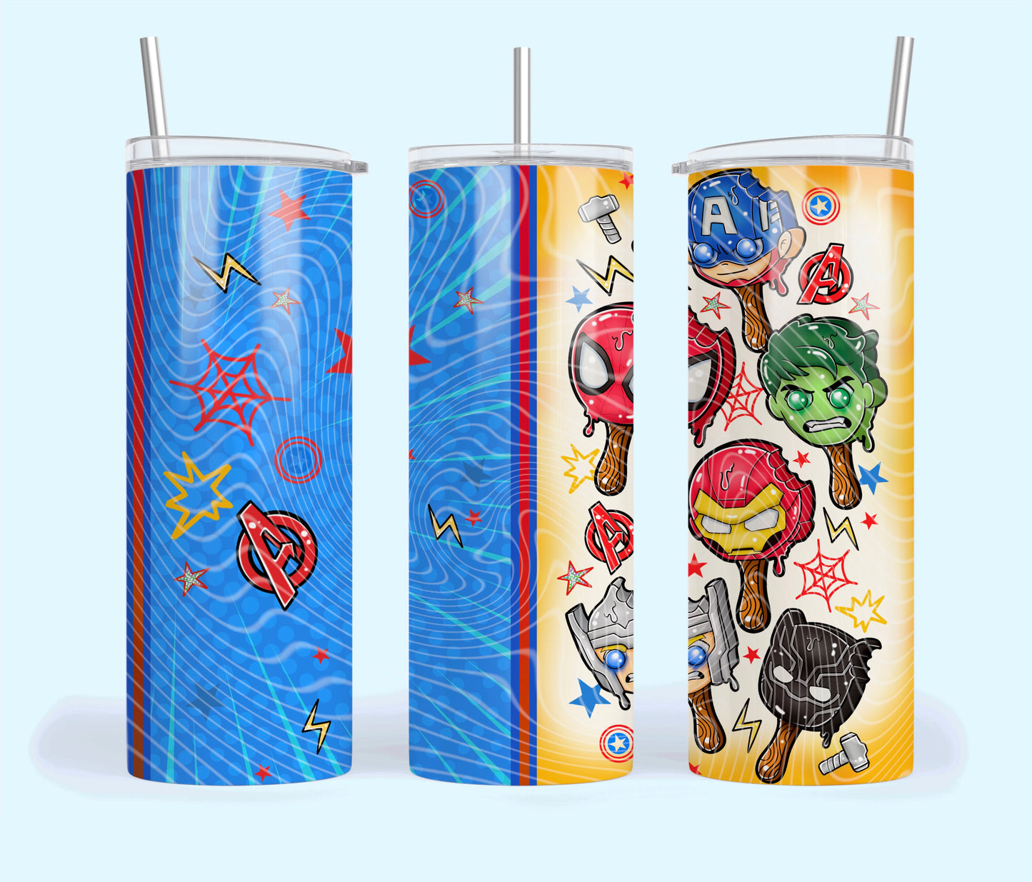 Marvel Hero Ice Cream Tumbler Wrap