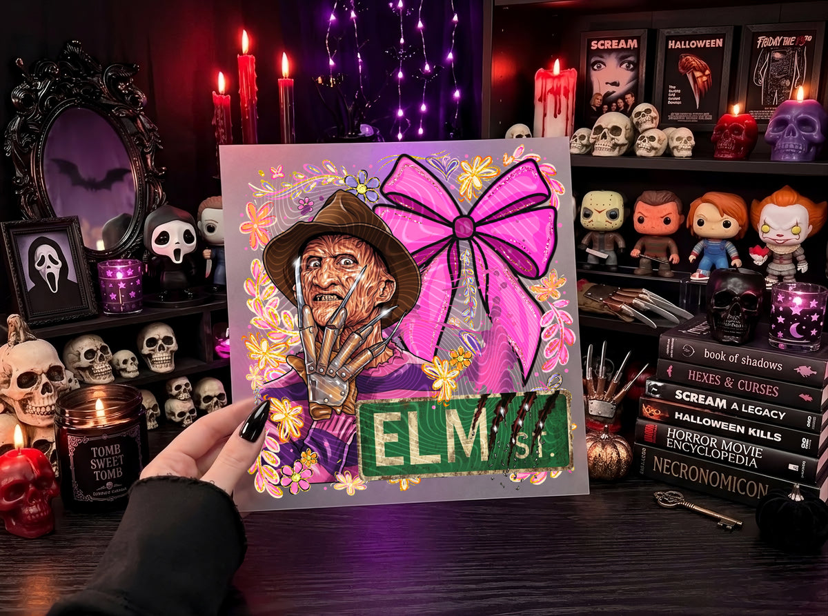 Coquette Horror Elm St DTF Print