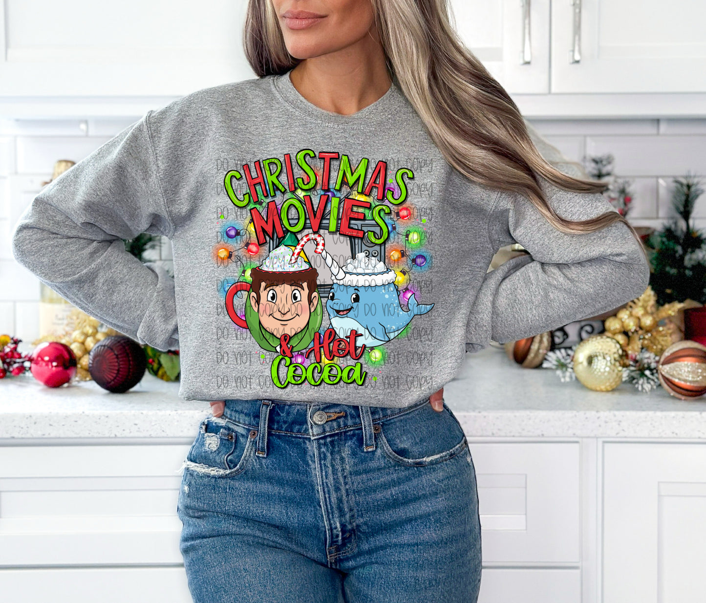 Christmas Movies & Hot Cocoa (Elf) DTF Print