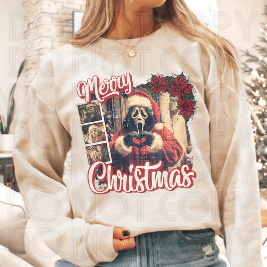 Horror Merry Christmas Grinch DTF Prints