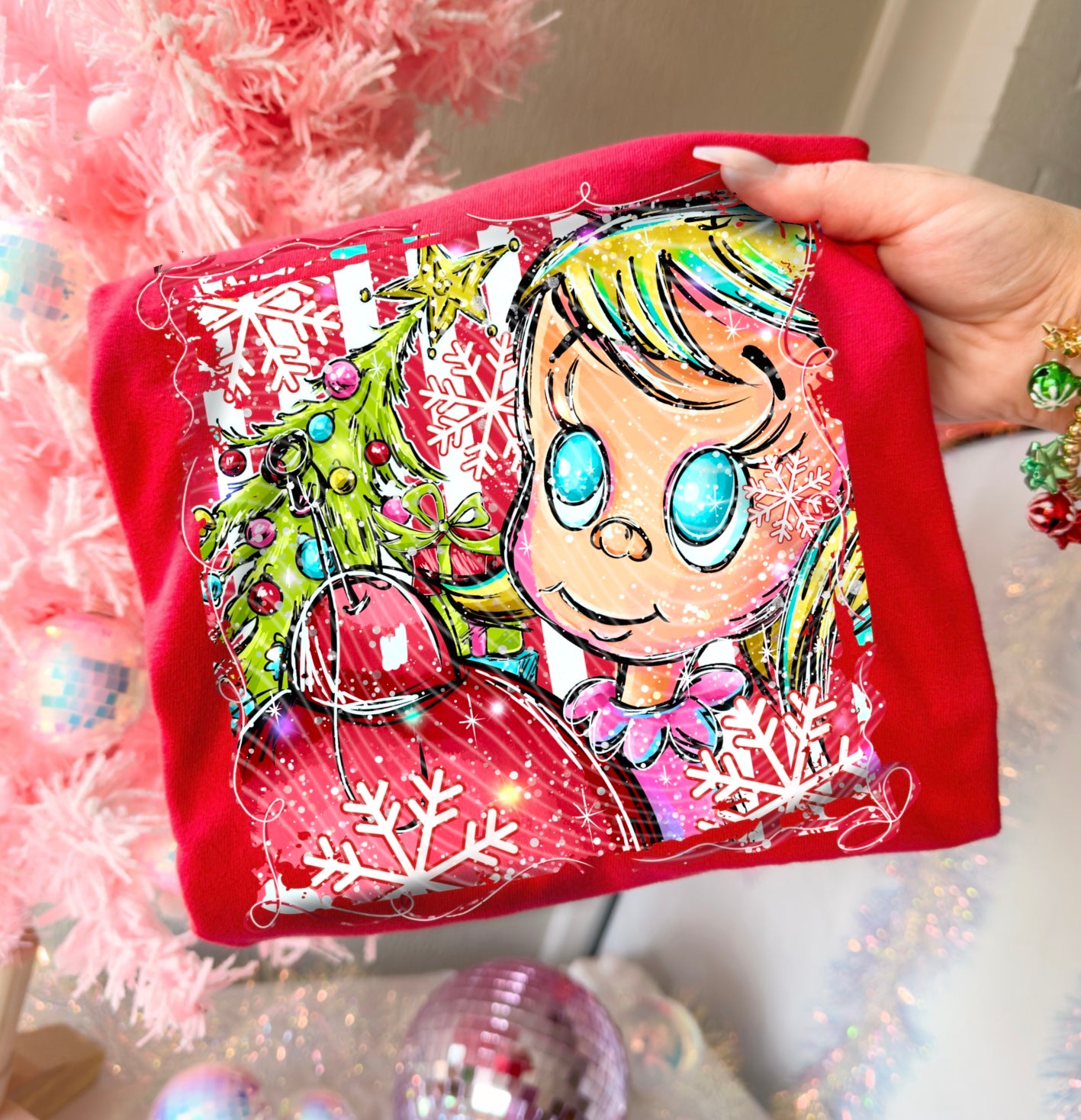 Christmas Cindy Loo DTF Print