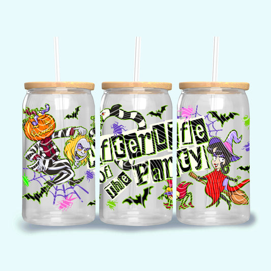 Retro Burton Beetlejuice 16 oz Glass Wraps