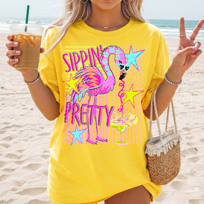Sippin’ Pretty DTF Print