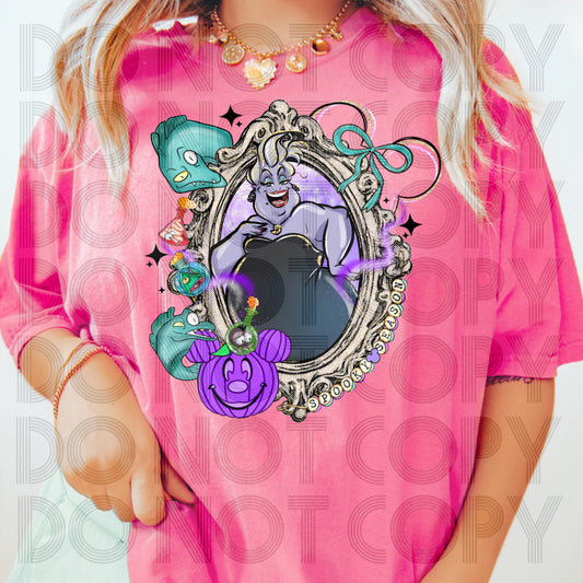 Ursula Spooky Season Mirror DTF Prints