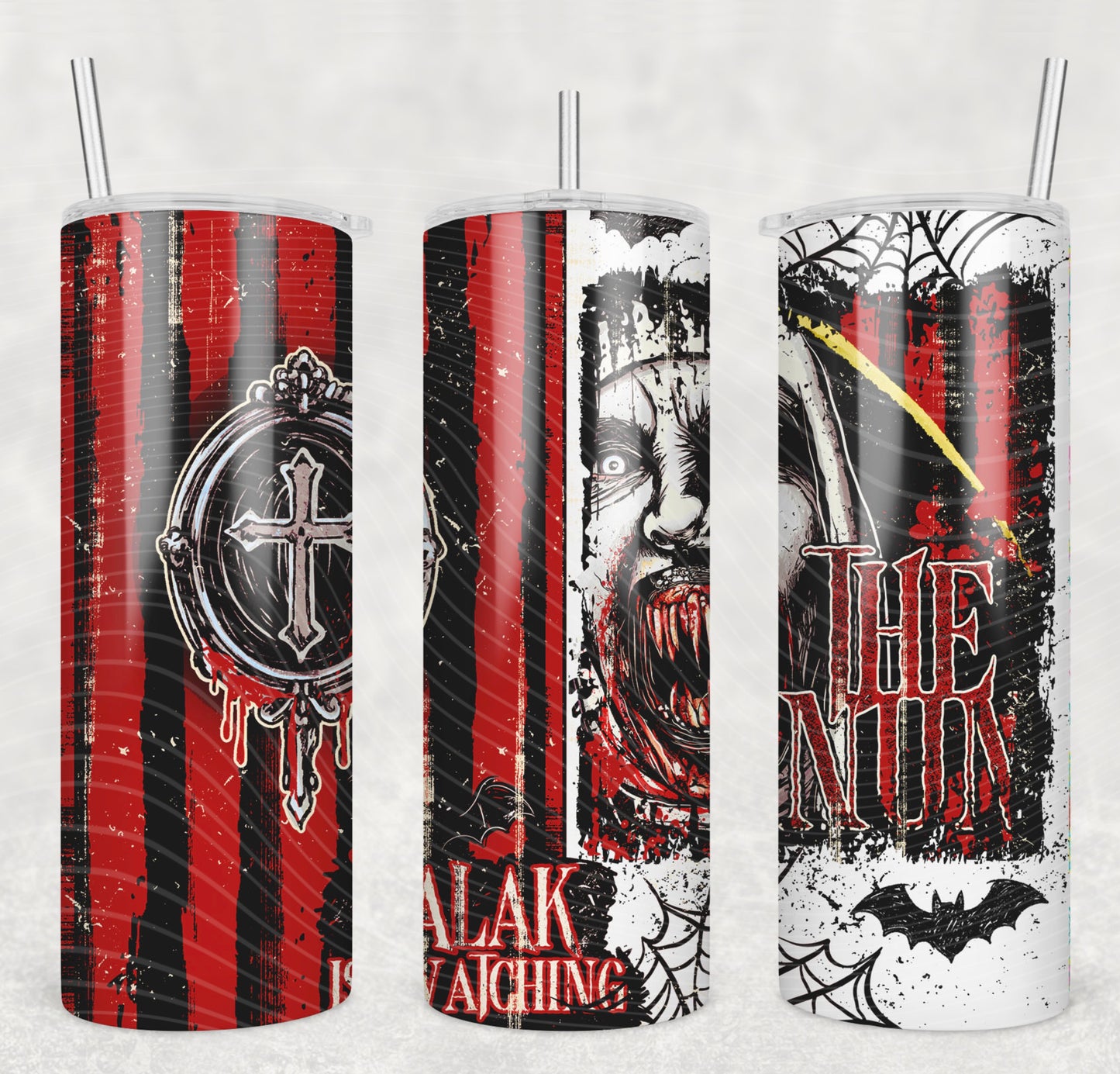 Horror Nun Tumbler Wrap