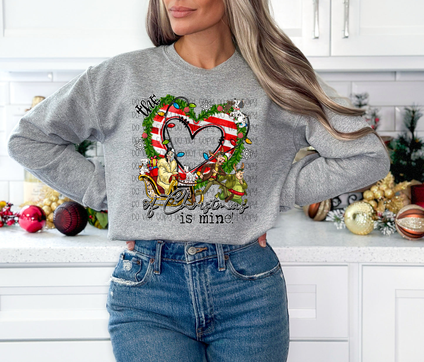 The Heart Of Christmas Is Mine (Cruella) DTF Print