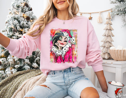 Christmas Cruella DTF Print