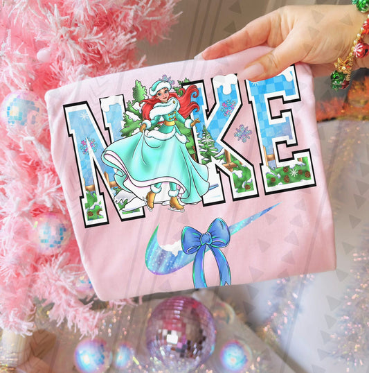 Winter Ariel Checkmark Design DTF Print