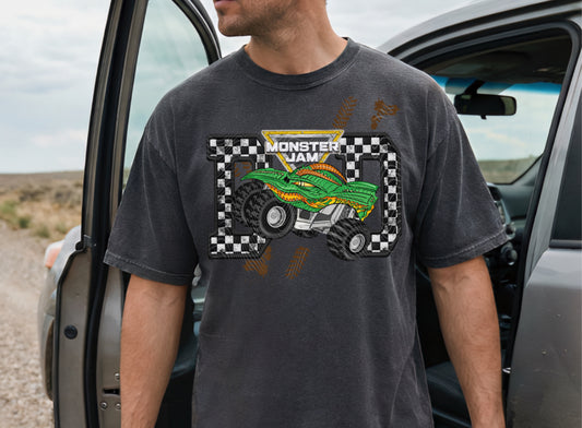 MJ Dragon Dad Faux Embroidery DTF Prints