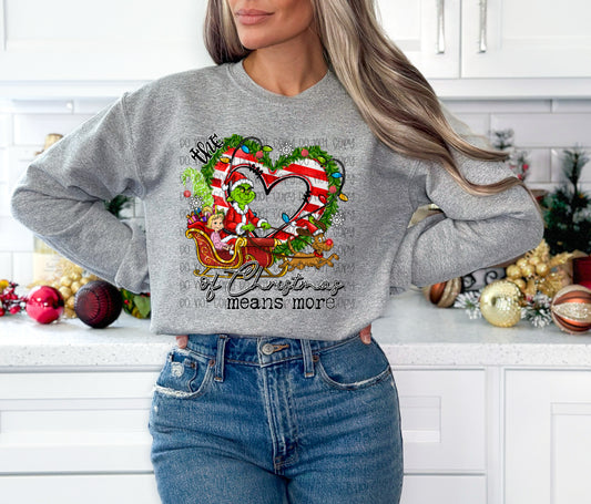 The Heart Of Christmas Means More DTF Print