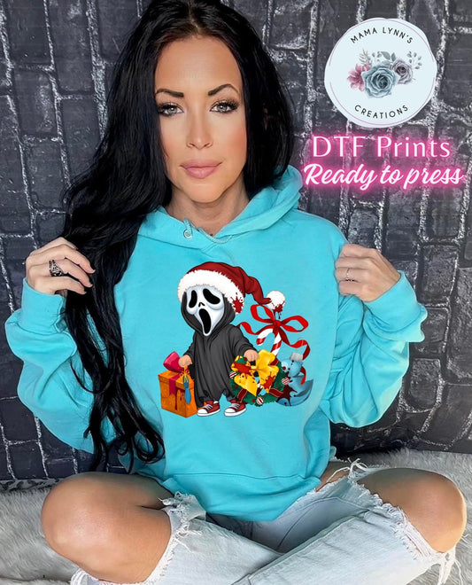 Horror Christmas Ghostface DTF Print