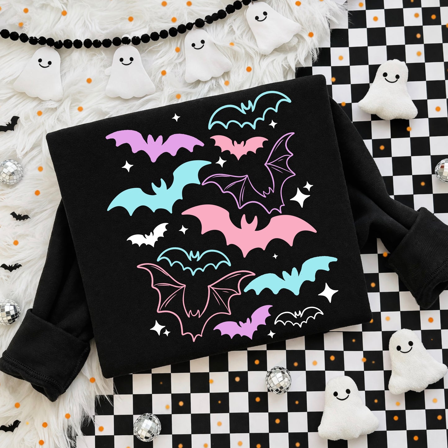 Bats Collage DTF Print