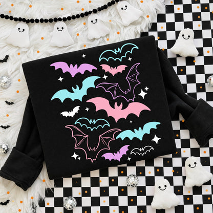 Bats Collage DTF Print