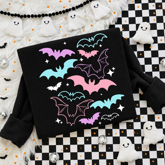 Bats Collage DTF Print