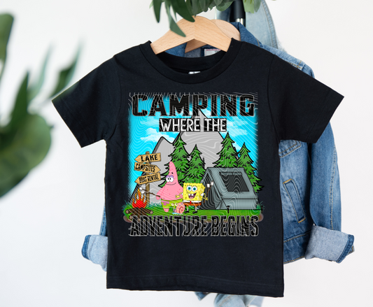 Camping, Where The Adventure Begins DTF Print