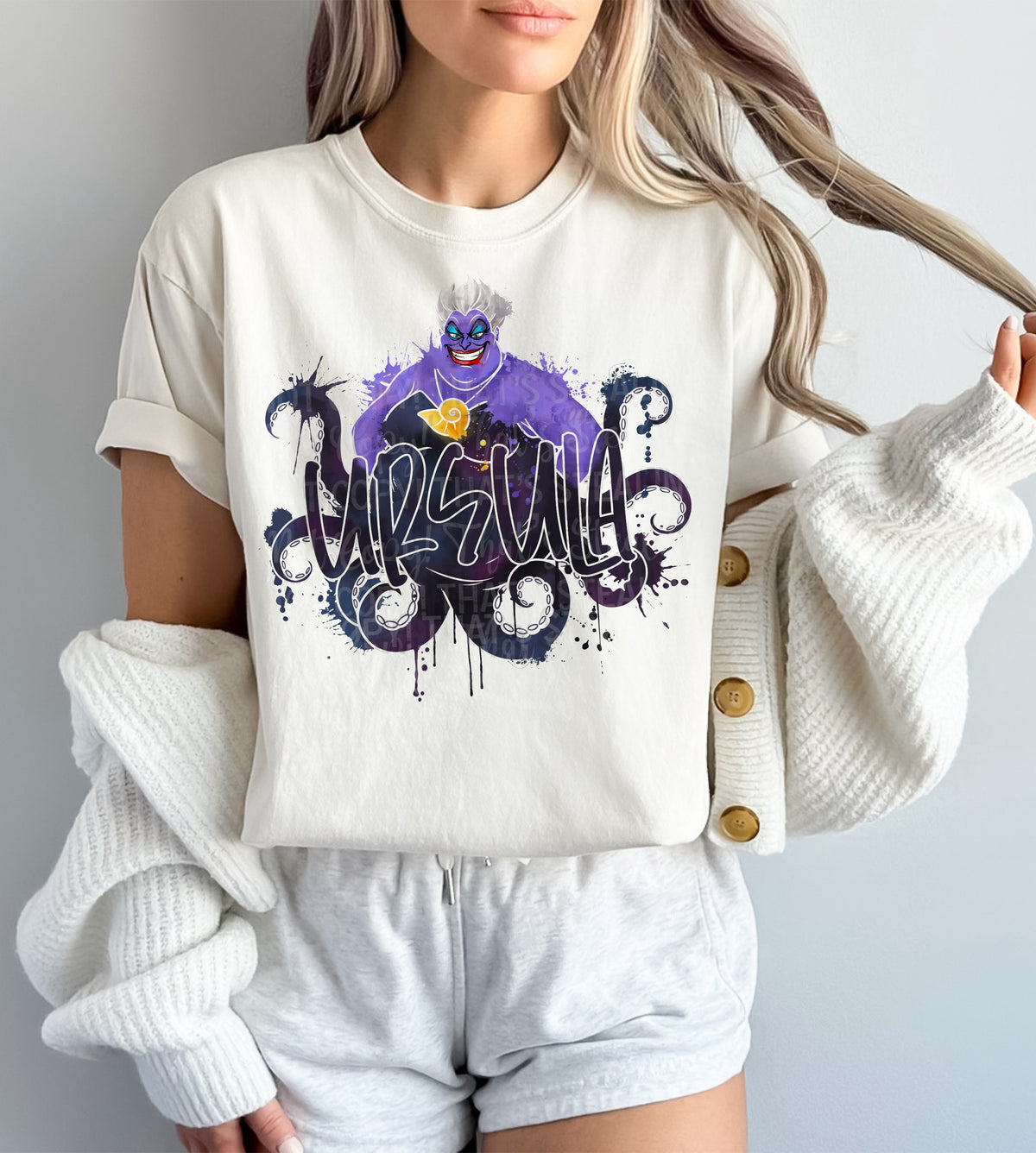 Paint Splatter Ursula DTF Print