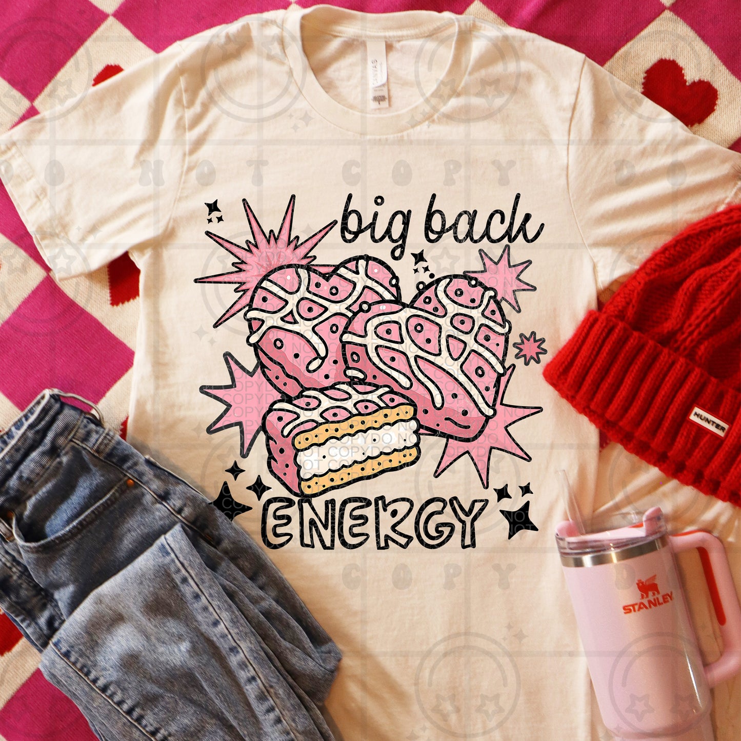 Valentine Big Back Energy DTF Print