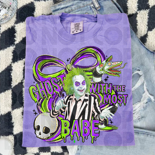 Ghost With The Most Babe DTF Prints