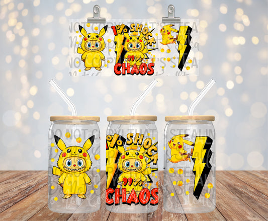 1% Shock 99% Chaos 16 oz Glass Wraps