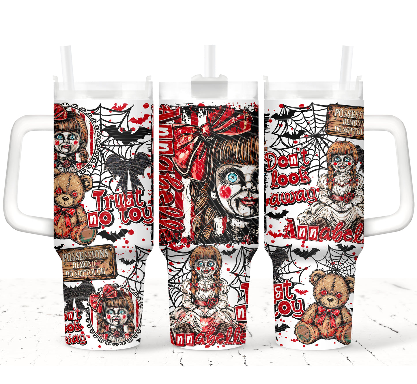 Horror Annabelle 40 oz Tumbler Prints