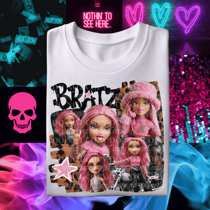 Pink Leopard B RatZ DTF Print