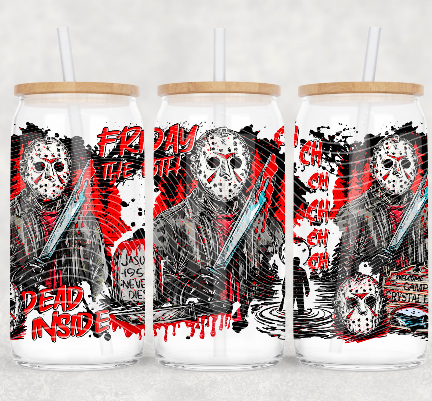 Dead Inside 16 oz Glass Wrap