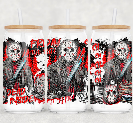 Dead Inside 16 oz Glass Wrap
