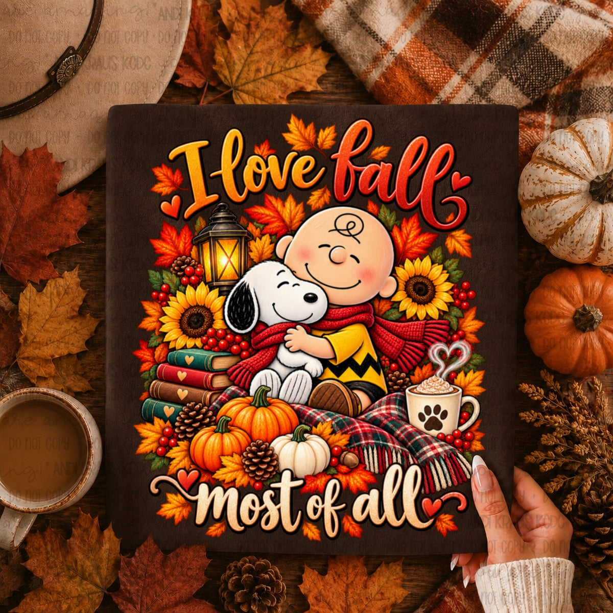 I Love Fall Most Of All DTF Print