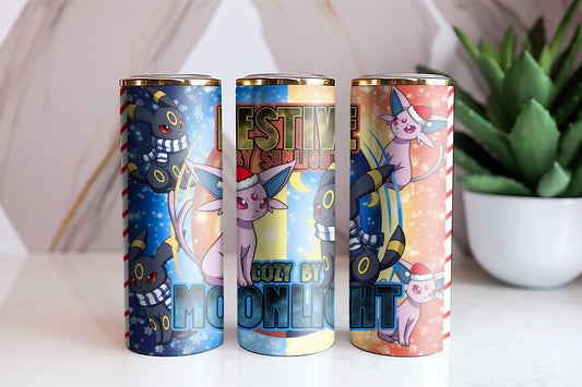 Festive By Sunlight Cozy By Moonlight Tumbler Wrap