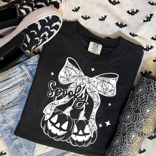 Spooky Pumpkin Cherries DTF Print