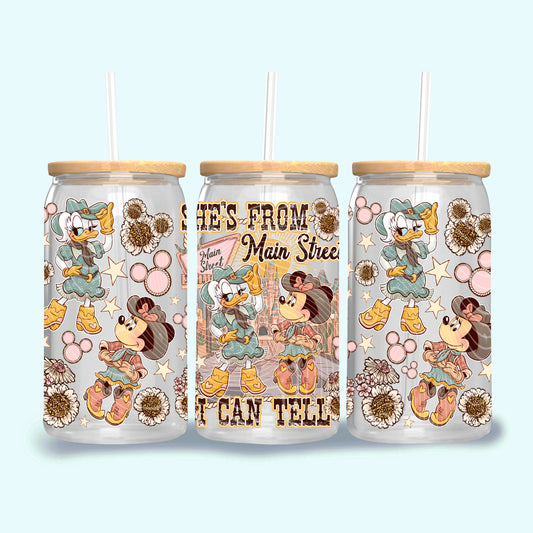 She’s From Main Street I Can Tell 16 oz Glass Wrap