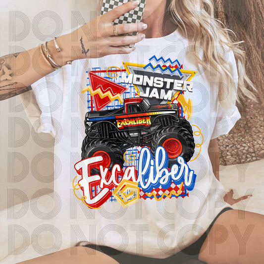 Retro Style MJ Excaliber DTF Prints