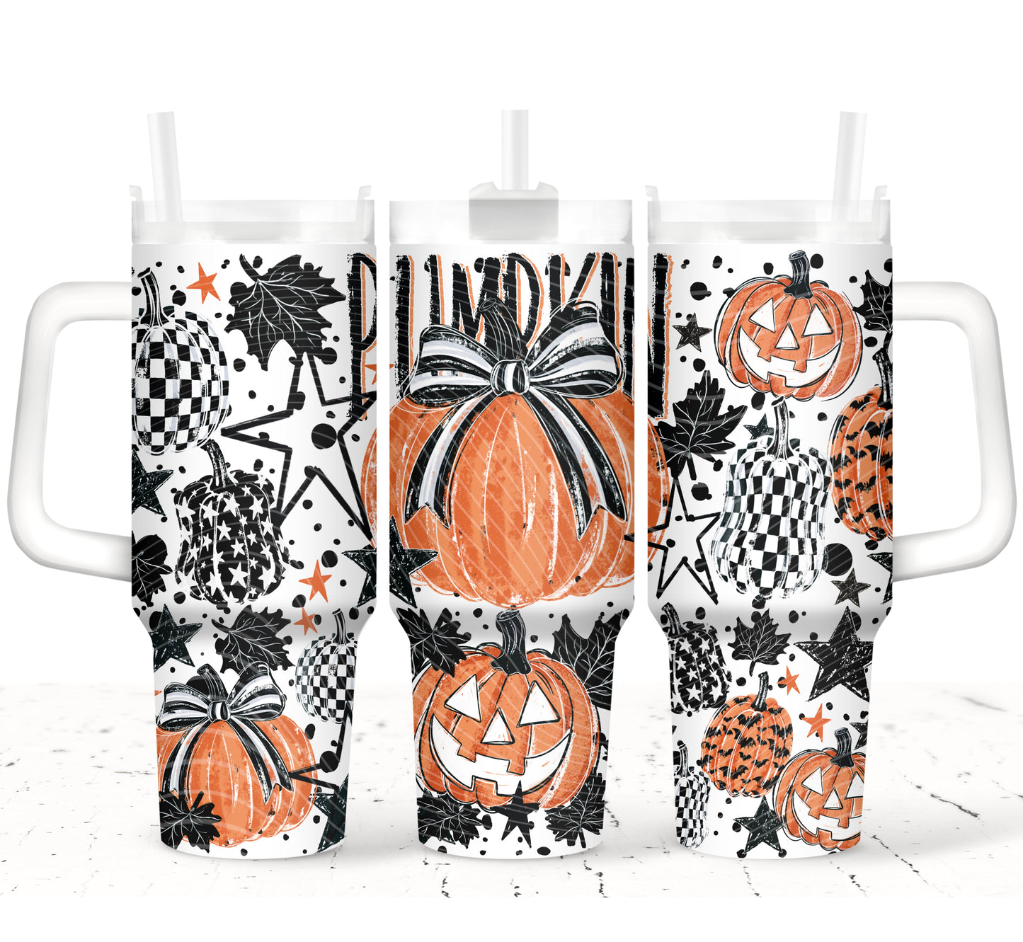 Pumpkin 40 oz Tumbler Prints