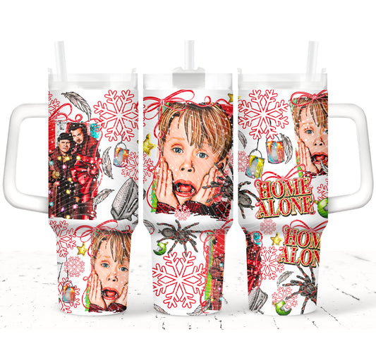 Christmas Home Alone 40 oz Tumbler Print